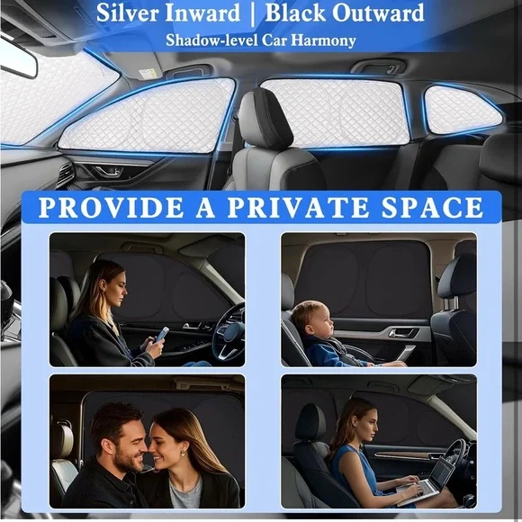 Car🚙Window Custom Sun☀️Shades Outback 2020-2024 Full Set for Total Blackout - Picture 4 of 10